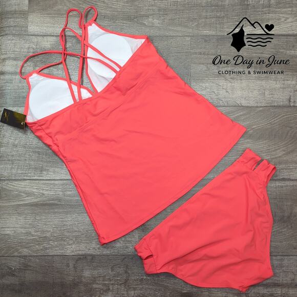 Bikinx Plus Size V Neck Strappy Back Bikini Swimsuit Size XXL - Picture 6 of 6